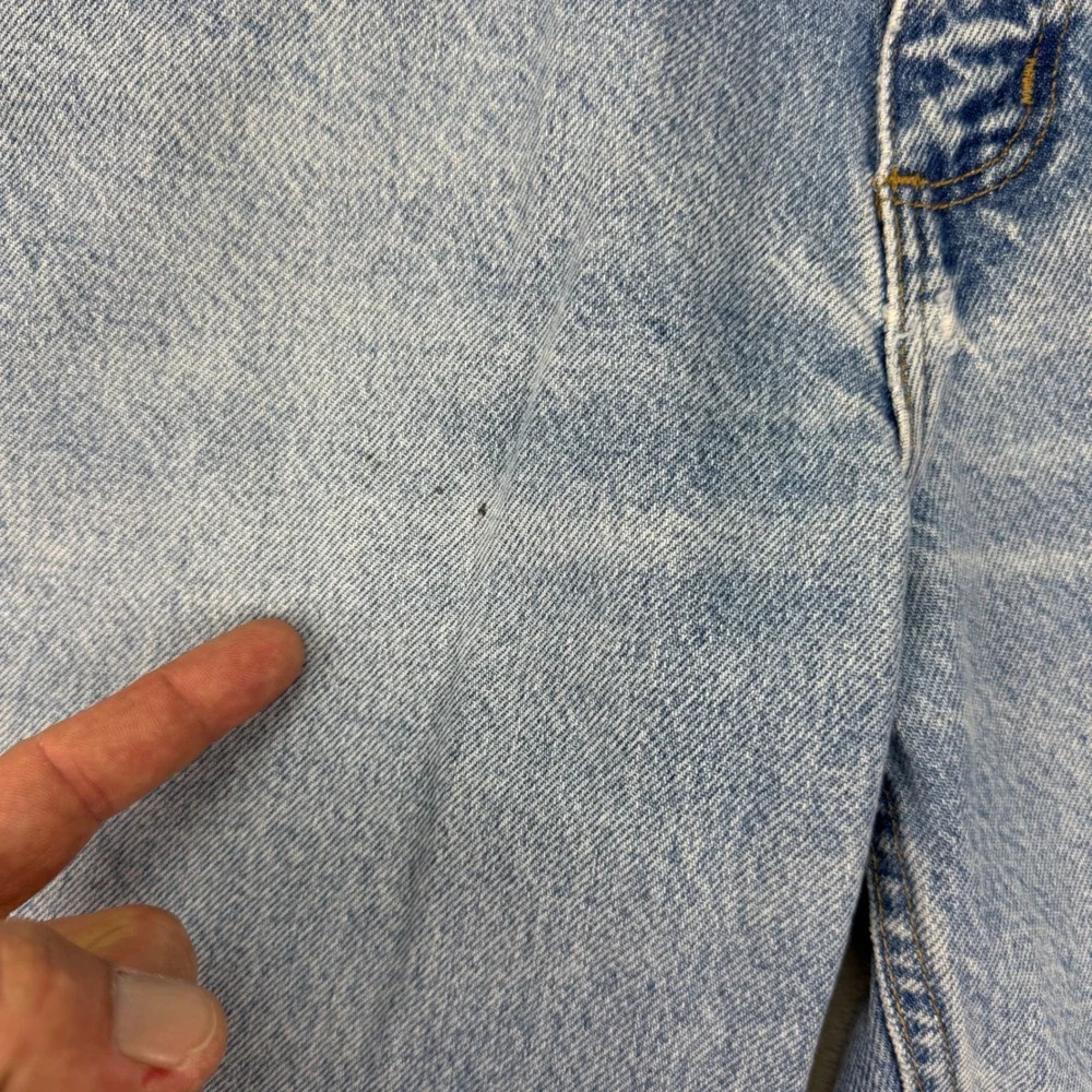 Carhartt B17-DST Jeans Mens 36x28 Blue Relaxed Fit Vintage Faded Workwear Denim